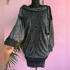 Shimmery knitted dress